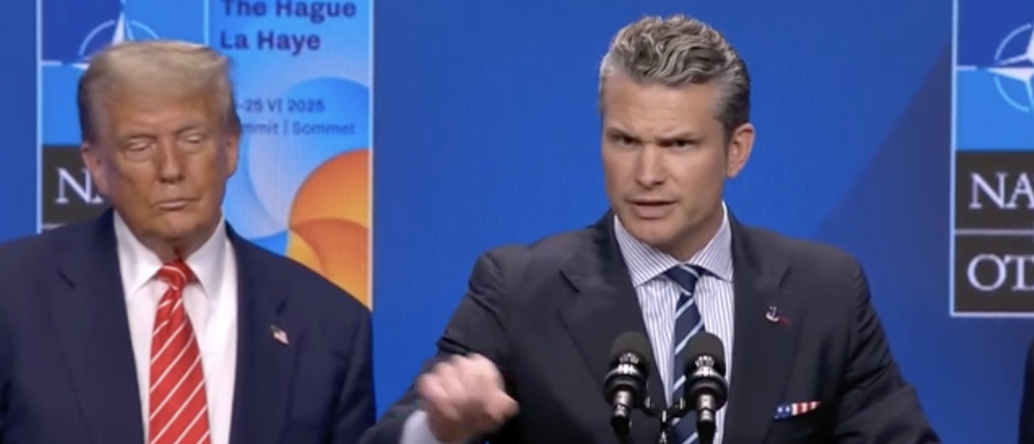 ‘They Want To Spin It’: Trump, Hegseth Team Up To Take On NBC News Reporter Pressing Them About Leaked Iran Report